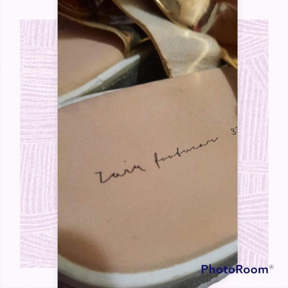 Zara Sandals, Size 33, Color Gold - Picture 5 of 5